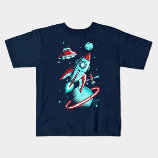 Retro Space Kids T-Shirt